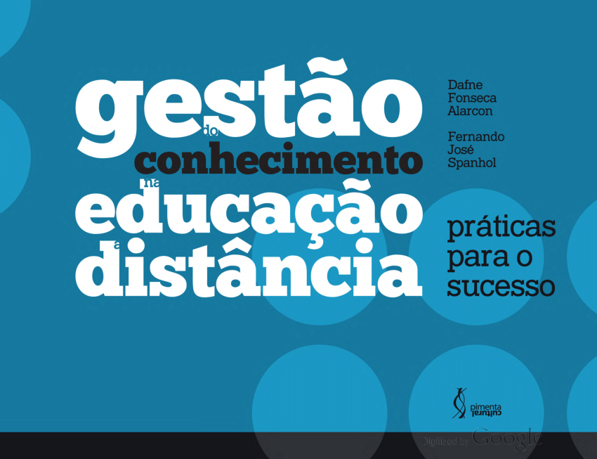 Capa do livro: Gestão do conhecimento na educação a distância: práticas para o sucesso